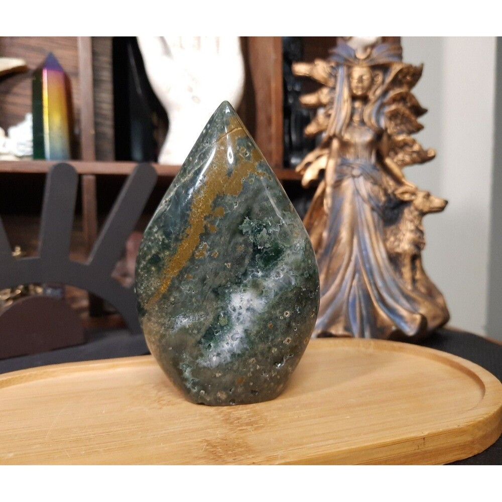 Ocean Jasper Crystal Flame Free-form